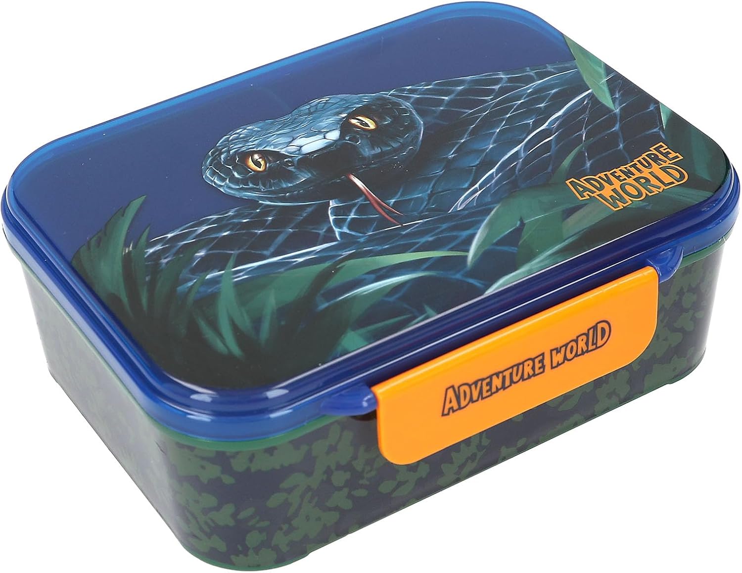 Dino World - Adventure World Lunchbox Snake - Blue-Green