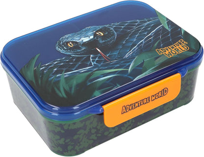 Dino World - Adventure World Lunchbox Snake - Blue-Green