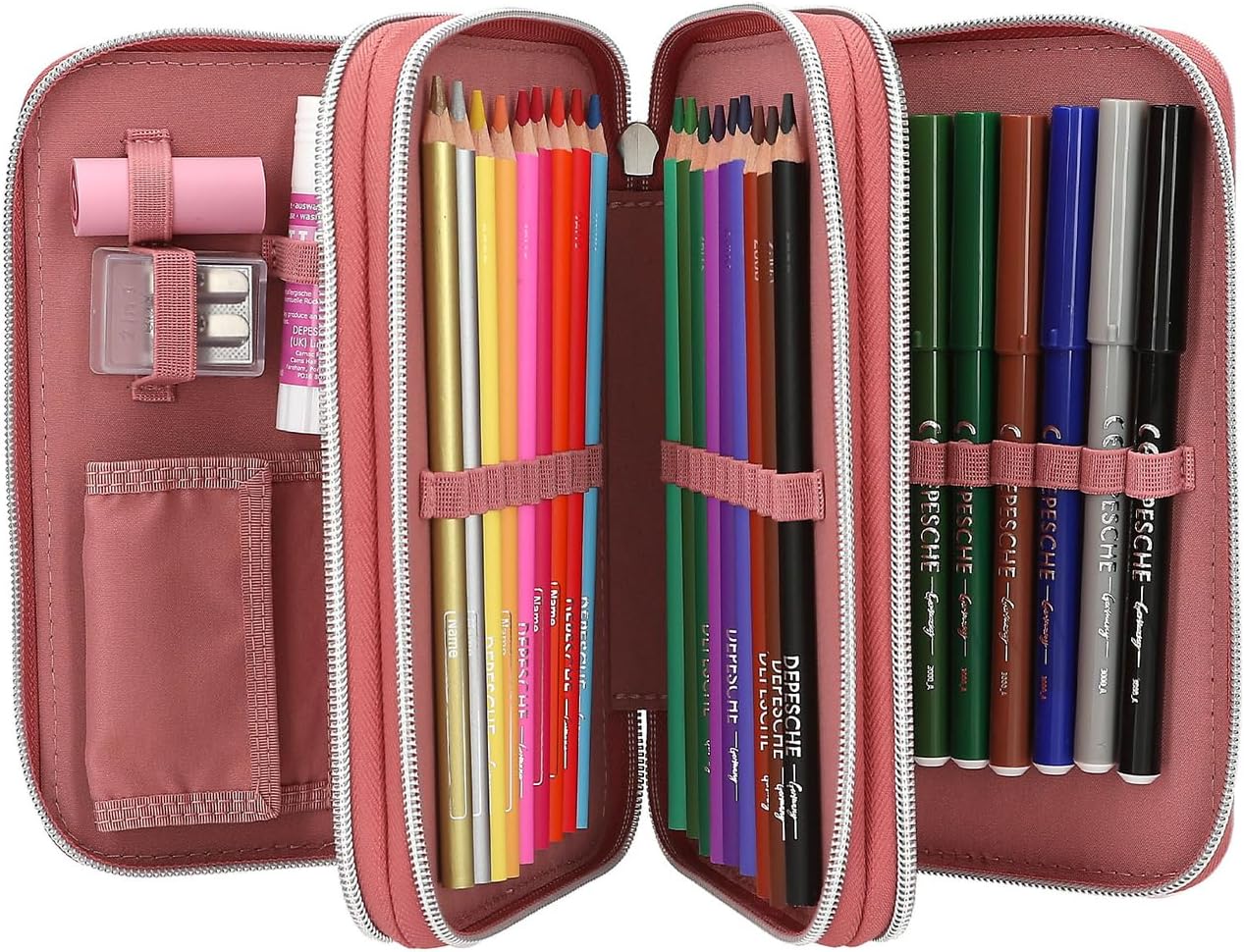 Topmodel - Triple Pencil Case - Dots