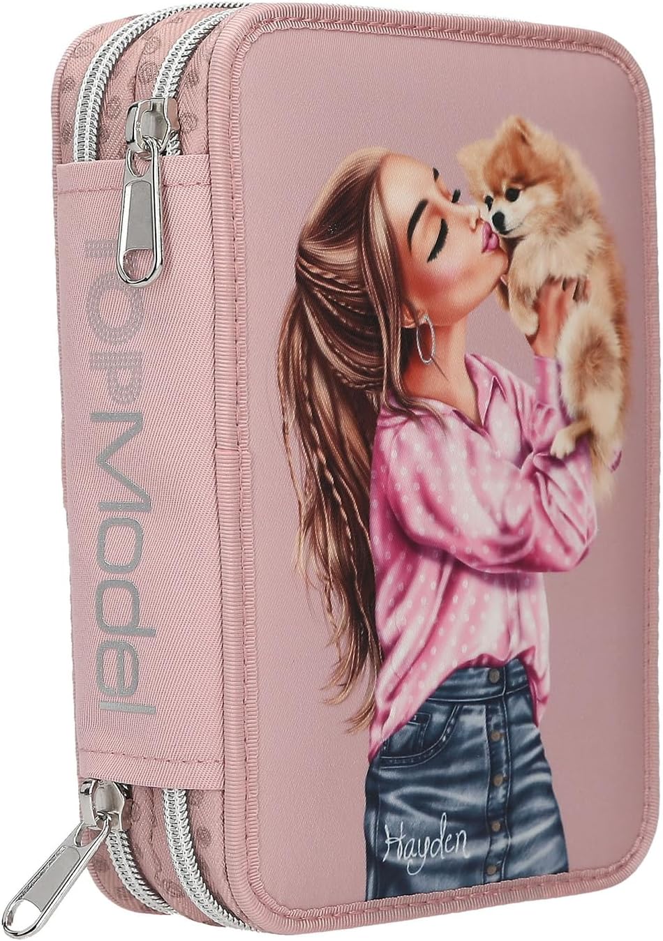 Topmodel - Double Pencil Case Dots - RosT