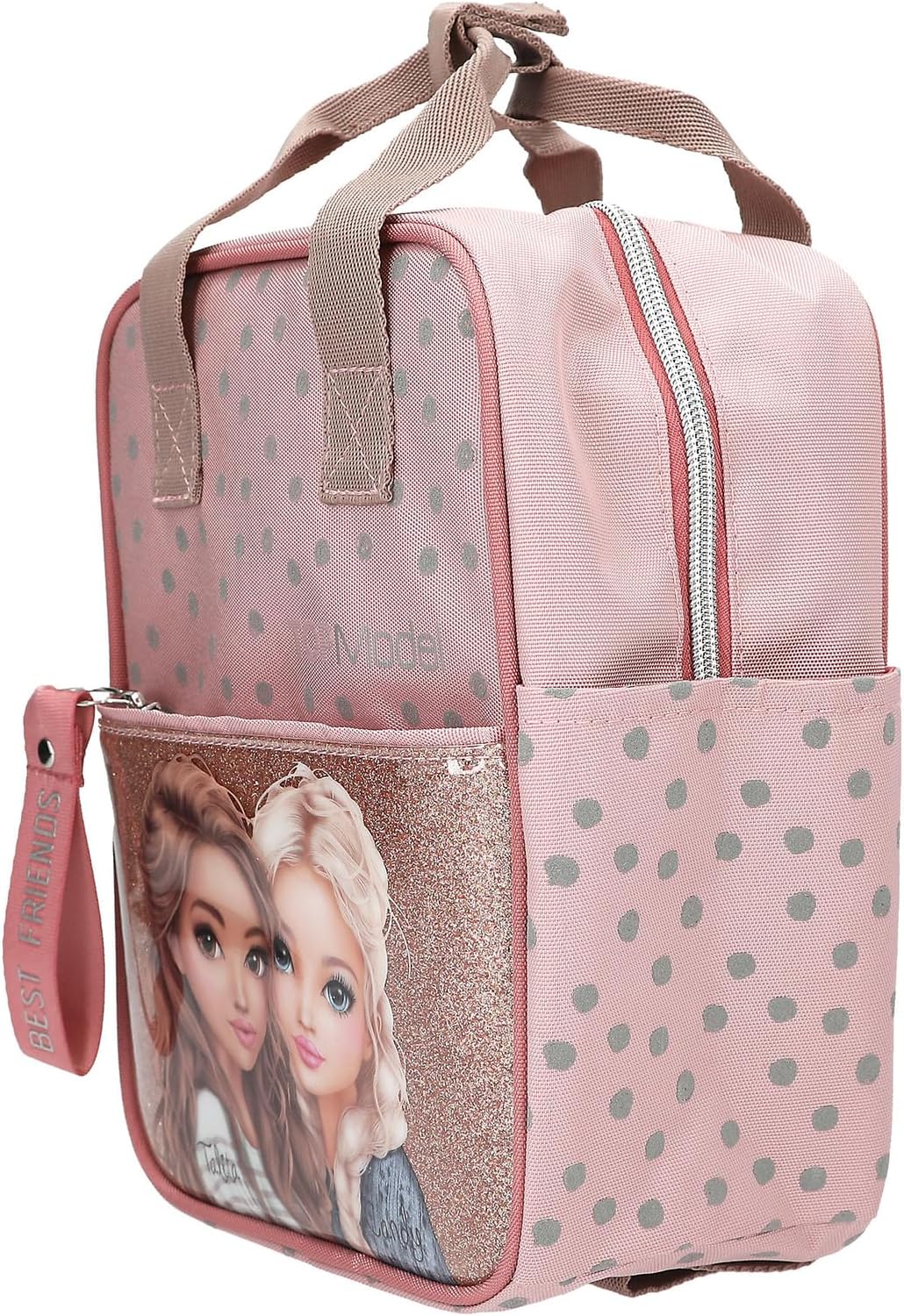 Topmodel - Topmodel Backpack Dots - RosT With Grey Dots - Small