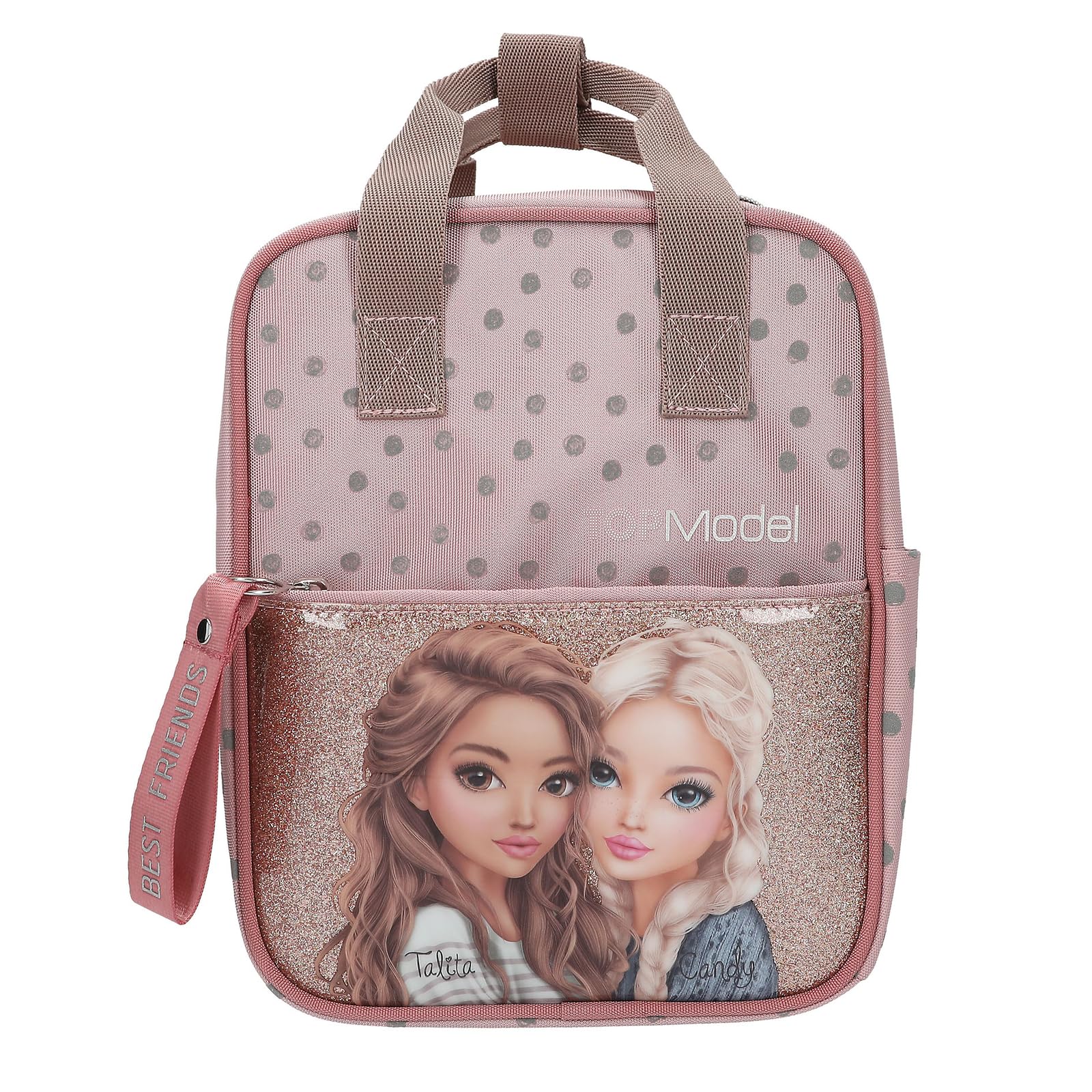 Topmodel - Topmodel Backpack Dots - RosT With Grey Dots - Small