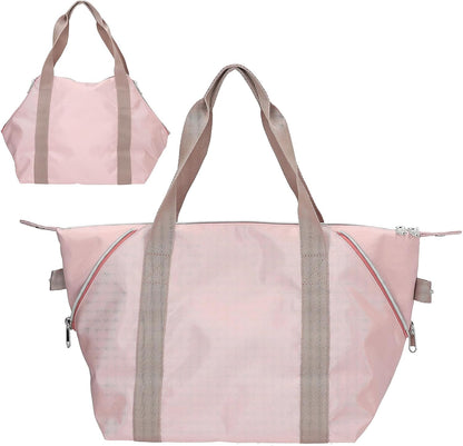 Depesche 14014 TOPModel Dots Sports Bag in Pink with Model Motif and Dots Pattern Bag with Handle and Inner Compartment