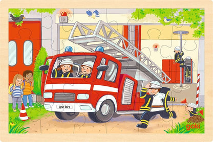 Goki - Puzzle Helicopter / Fire Engine (57301)