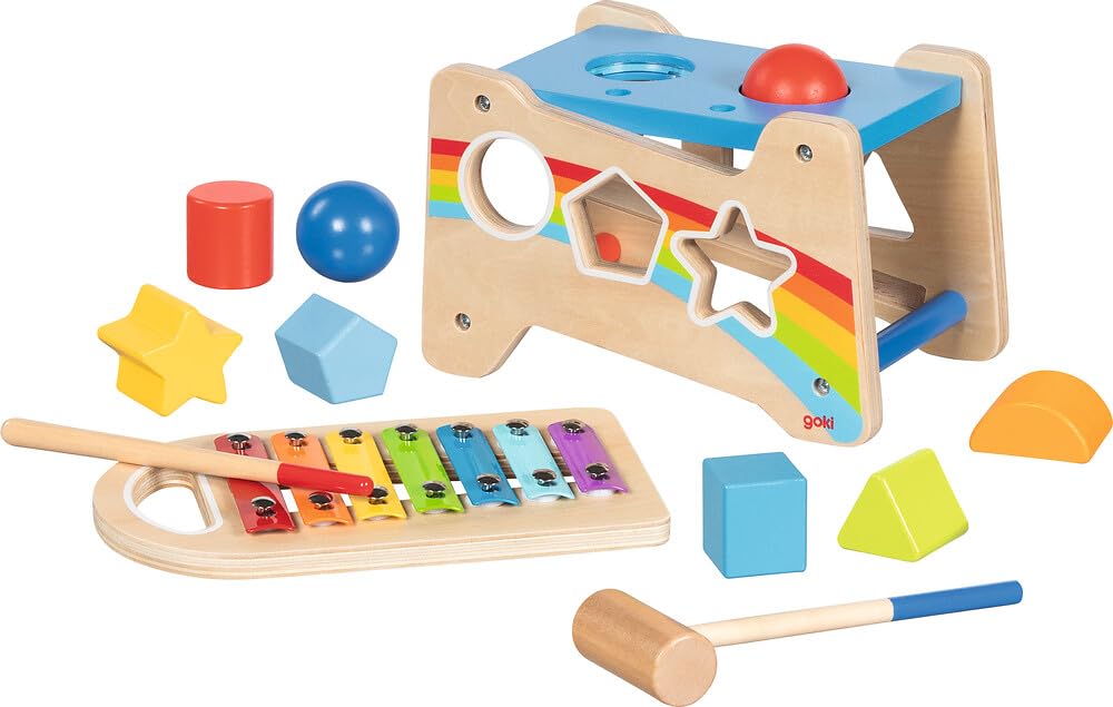 Goki - Hammer Bench With Xylophone And Sorting Function (58304)