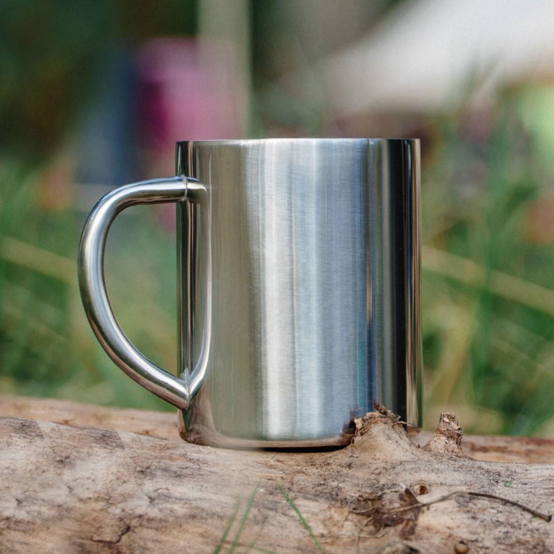 Lifeventure Stainless Steel Mug – Strong Corrosion Resistant Mug Ideal for Camping or Travel
