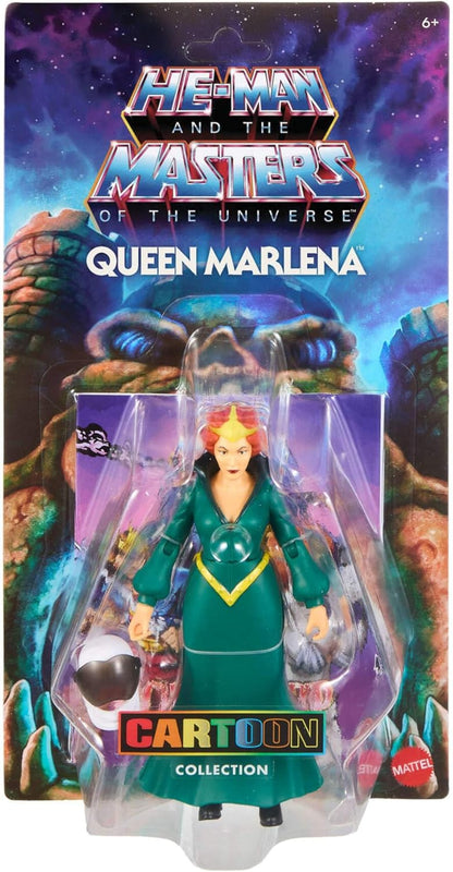Masters of the Universe Origins Actionfigur Königin Marlena aus der Cartoon-Kollektion, ca. 14 cm groß, königliche 1980er Motu TV-Heldin, detailreiches Design und Raumfahrthelm, JKC45