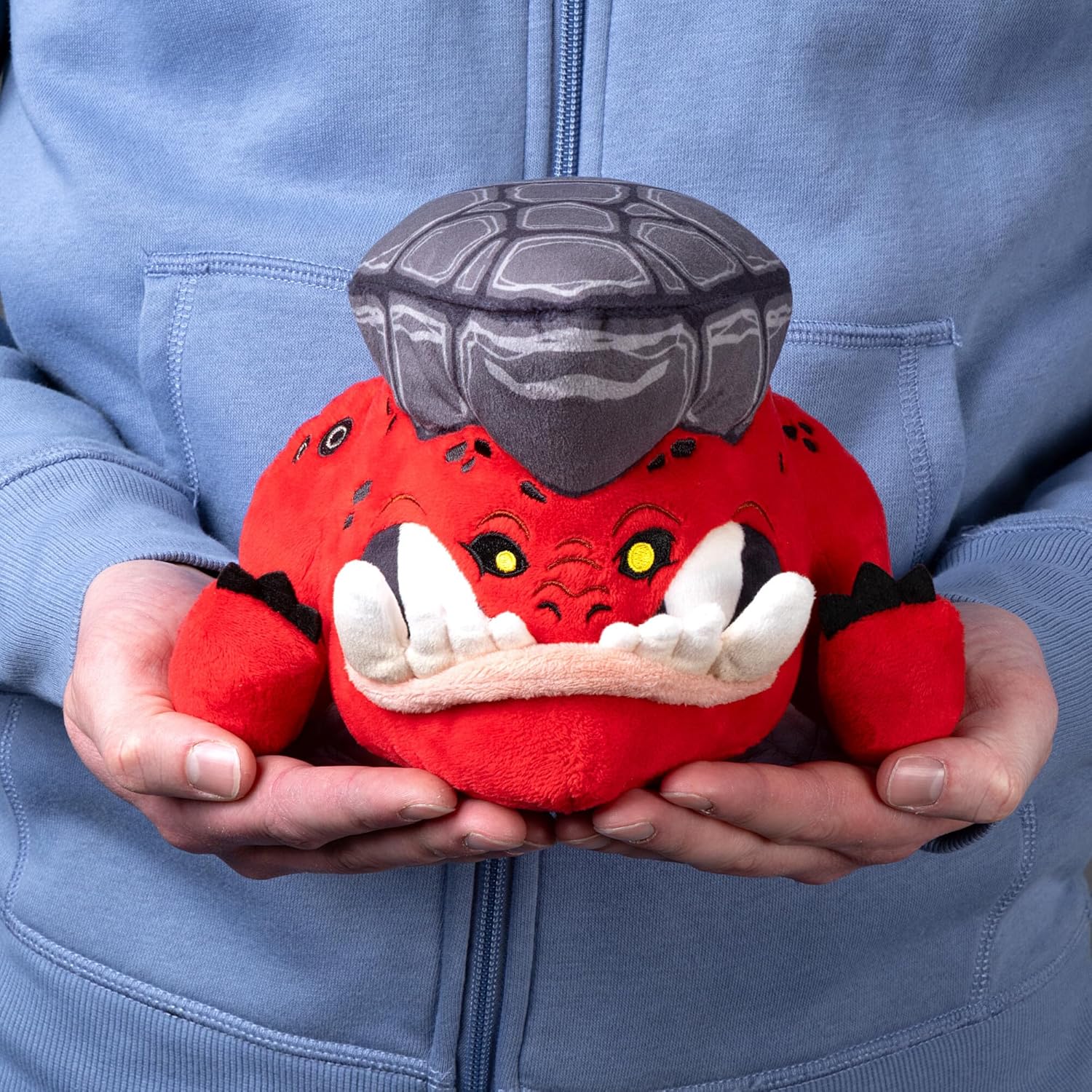 Warhammer Age of Sigmar Klonk the Rockbrow Squig Plush, 7.5 Inch Collectible Soft Toy, Squishable Monster from Mortal Realms, Display Figure for Fans and Gamers, Gift for Teens and Adults