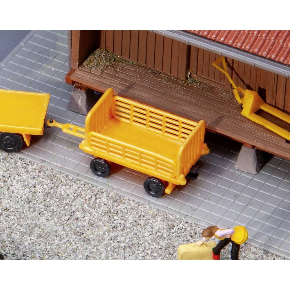 Faller - 1/87 Perronwagens Oranje 2 Stuks
