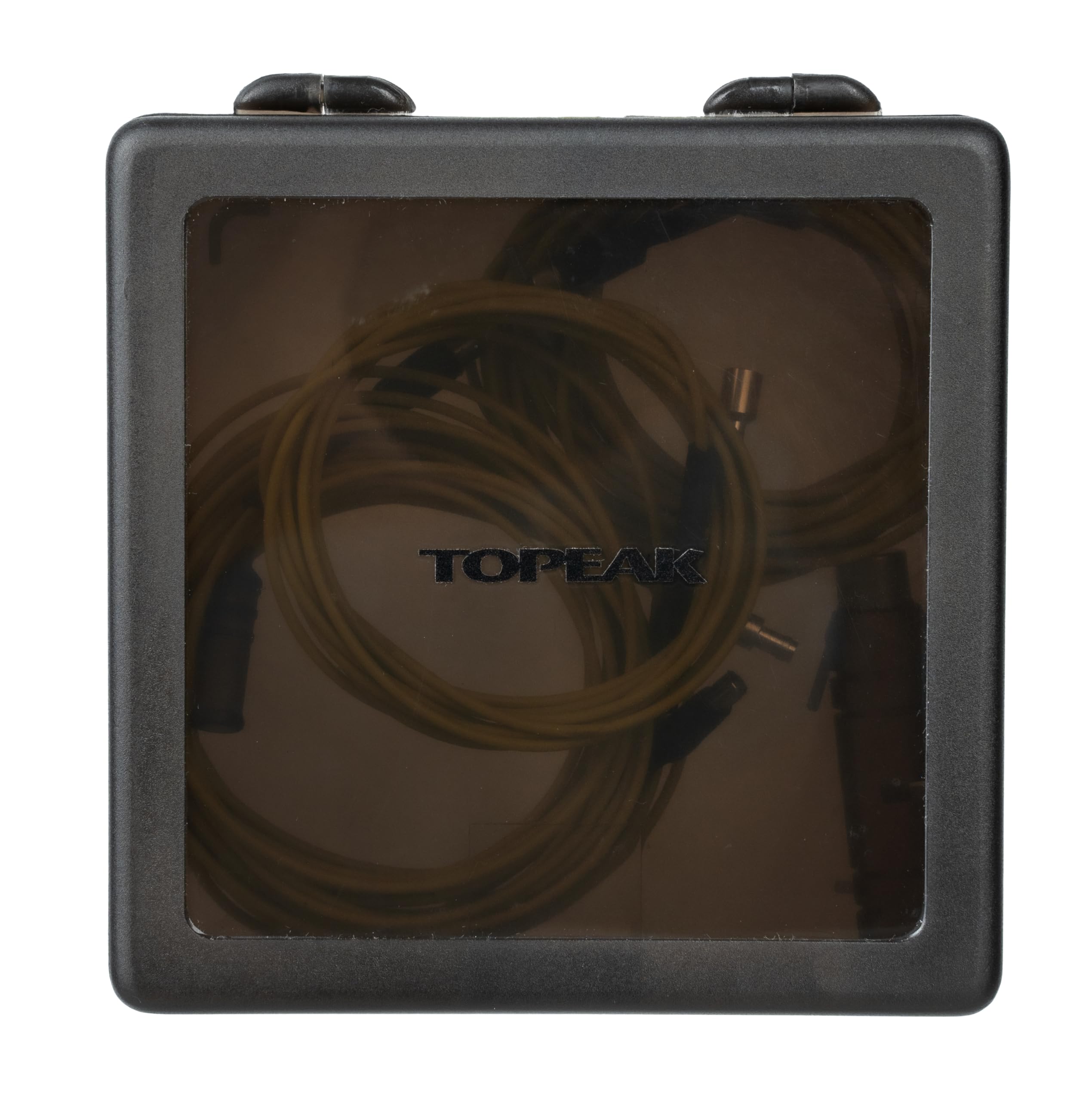 Topeak Internes Kabelführungs-Set 5-TLG, Aluminium/Stahl/Composite, Schwarz/Gelb, 5 Verschiedene Kabel, kompakt 12,6x12x3,9 cm, 15400213