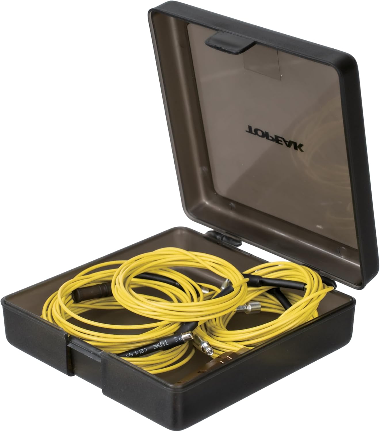 Topeak Internes Kabelführungs-Set 5-TLG, Aluminium/Stahl/Composite, Schwarz/Gelb, 5 Verschiedene Kabel, kompakt 12,6x12x3,9 cm, 15400213