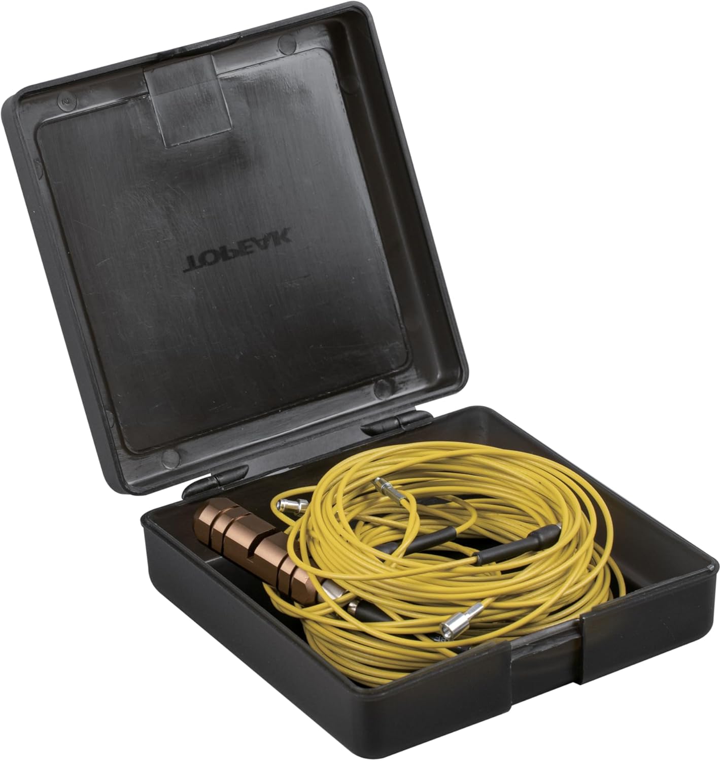 Topeak Internes Kabelführungs-Set 5-TLG, Aluminium/Stahl/Composite, Schwarz/Gelb, 5 Verschiedene Kabel, kompakt 12,6x12x3,9 cm, 15400213