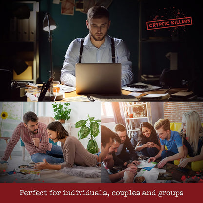 Cryptic Killers Unsolved Murder Mystery Game - Cold Case Files Investigation Detective Evidence & Crime File - Individuals, Date Nights & Party Games- Murder on Mount Mortimer