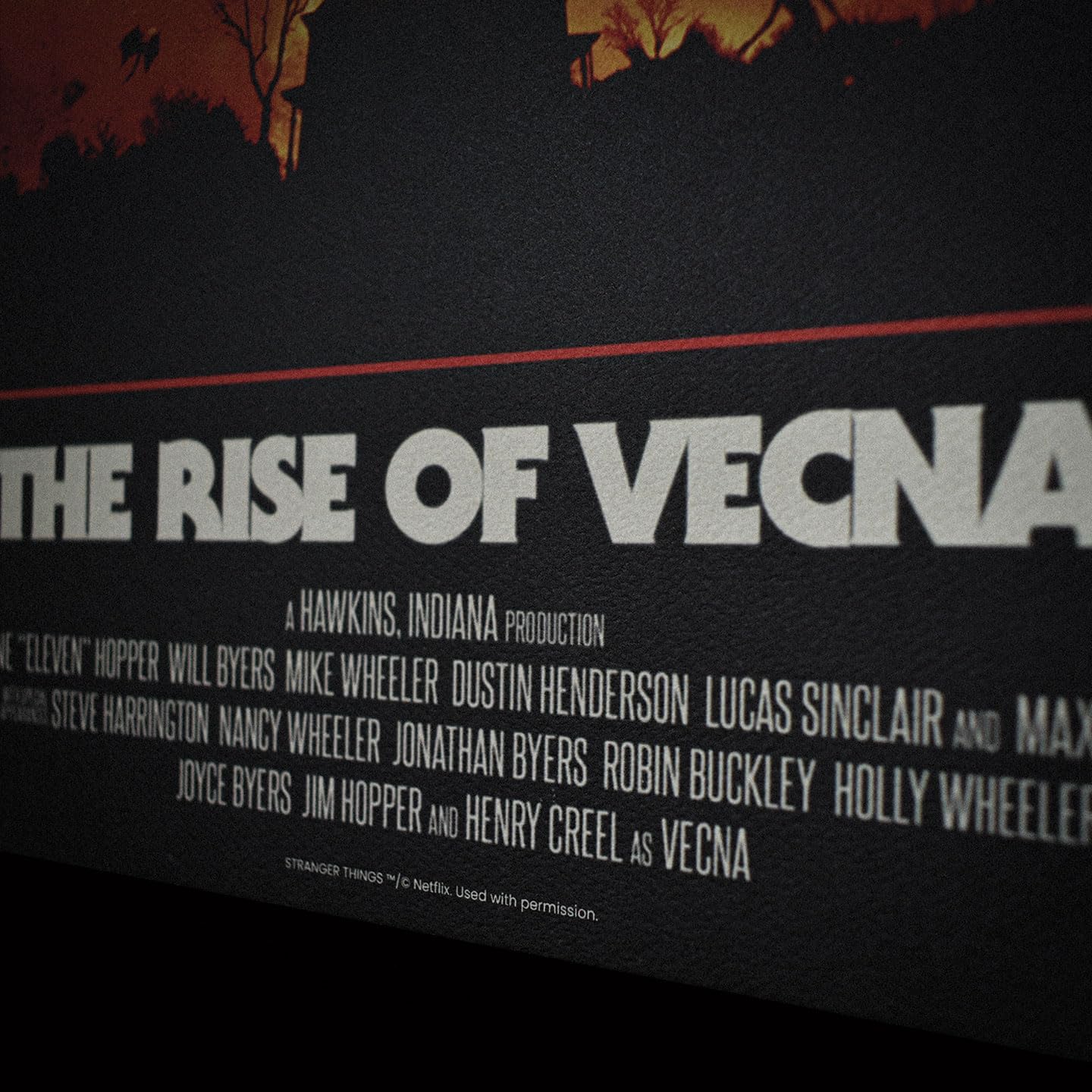 FaNaTtik Stranger Things Rise of Vecna Kunstdruck - Limited Edition (995) A3 Poster Sammlerstück und individuell nummeriert