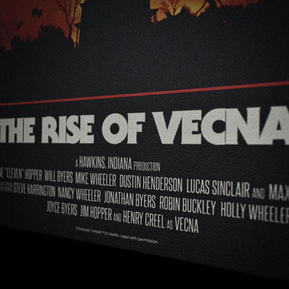 FaNaTtik Stranger Things Rise of Vecna Kunstdruck - Limited Edition (995) A3 Poster Sammlerstück und individuell nummeriert