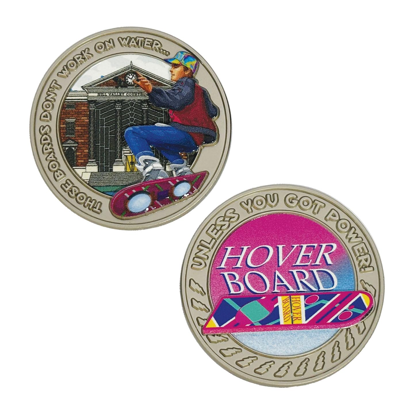 Fanattik Back To The Future Hoverboard (Collectible Coin/Moneta da ...