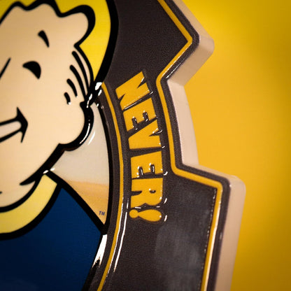 Fallout Vault Boy Kunstharz-Plakette, 200 x 198 mm, Sammlerstück mit Ständer und Wandhaken