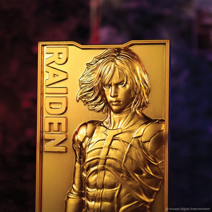 FaNaTtik Metal Gear Solid 2 – 24k Gold Plated Raiden Collectible Ingot - Officially Licensed & Limited Edition Gaming Memorabilia - (2,001 Worldwide) with Individual Numbering