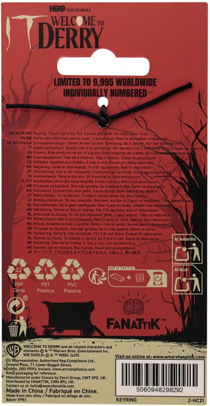 FaNaTtik IT: Welcome to Derry The Losers Club Schlüsselanhänger – Offiziell lizenzierte limitierte Auflage Sammlerstück Metall Schlüsselanhänger – Horror-Merchandise-Artikel