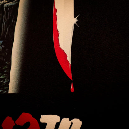FaNaTtik Kunstdruck "Friday the 13th", limitierte Auflage, A3, offizielles Lizenzprodukt, Horror-Sammelstück, 297 x 420 mm