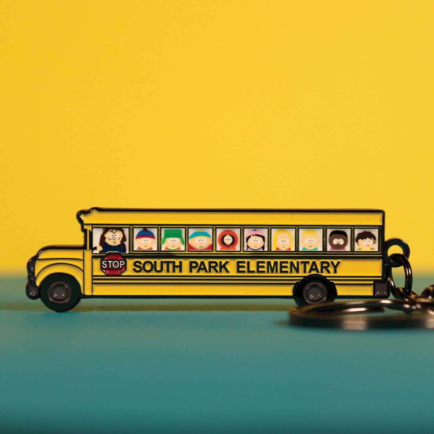 FaNaTtik South Park Limited Edition School Bus Keyring – Individually Numbered Collectible - Metal (70 x 19mm