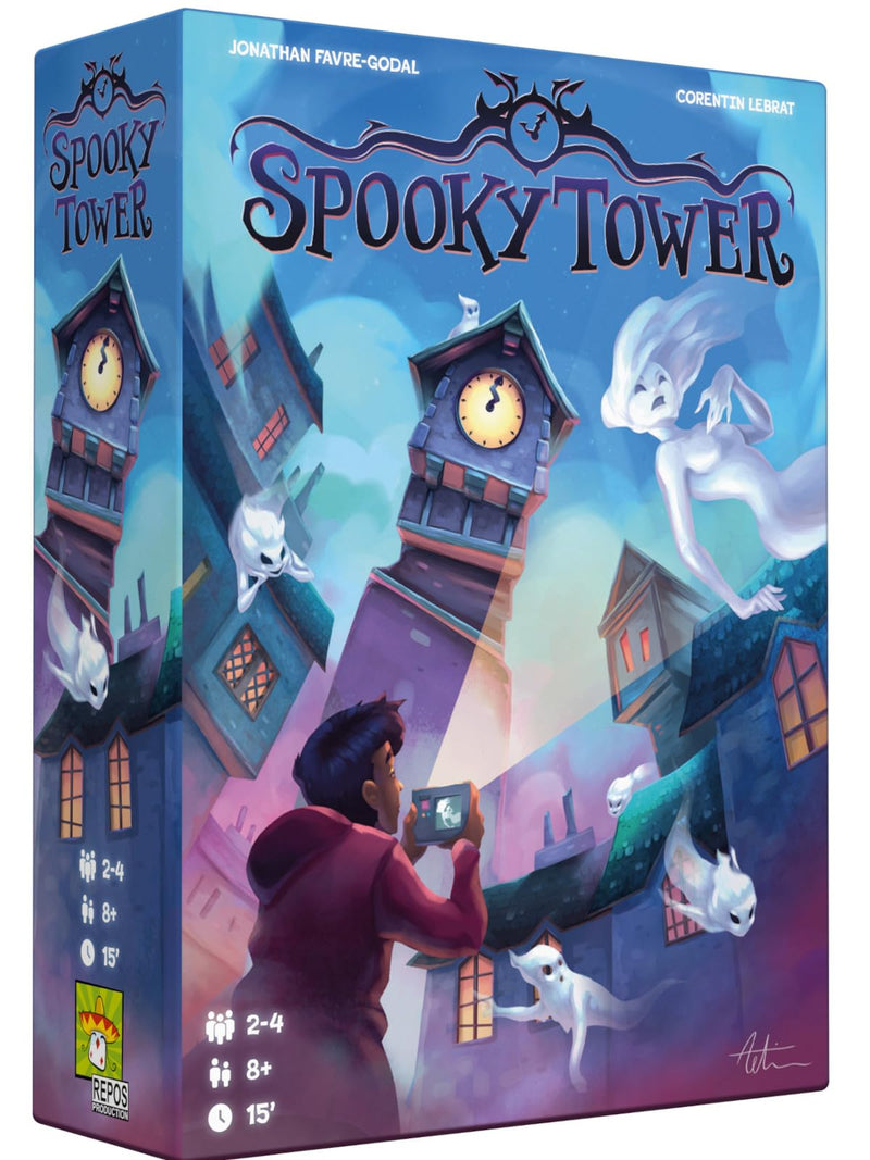 Asmodee | Spooky Tower | Board Game | Ages 8+ | 2-5 Players | 15 Minutes Playing Time