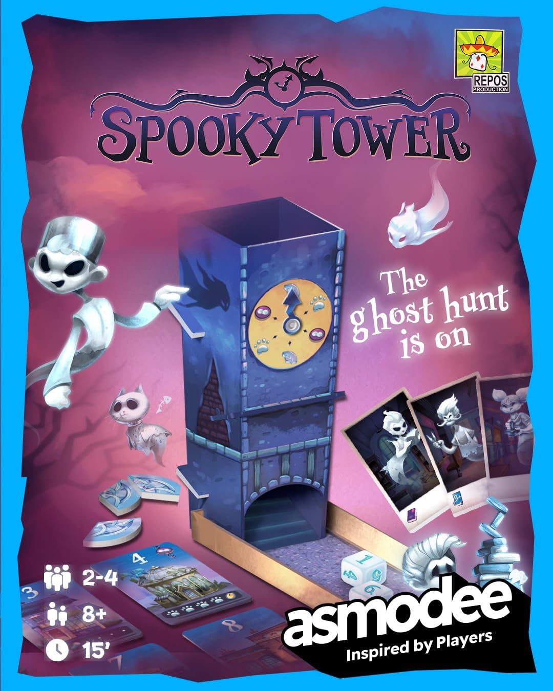 Asmodee | Spooky Tower | Board Game | Ages 8+ | 2-5 Players | 15 Minutes Playing Time
