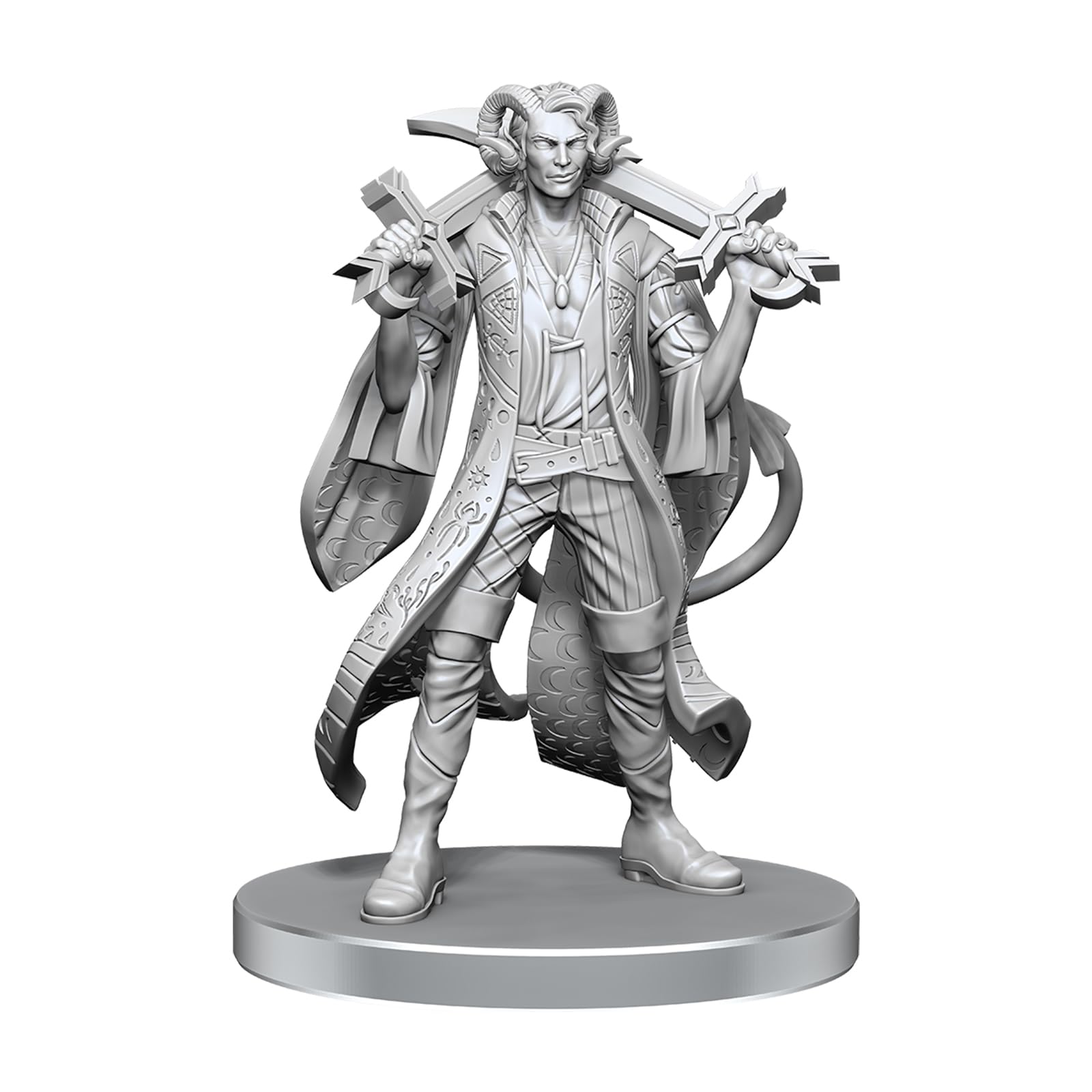 WizKids Critical Role Unpainted Miniatures | Tabletop RPG Figures | Wave 26 (Mollymauk Tealeaf & Caduceus Clay