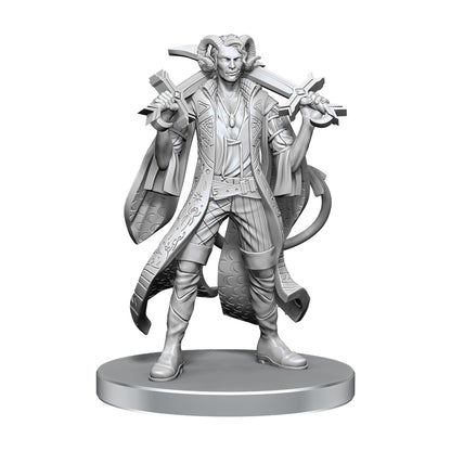 WizKids Critical Role Unpainted Miniatures | Tabletop RPG Figures | Wave 26 (Mollymauk Tealeaf & Caduceus Clay