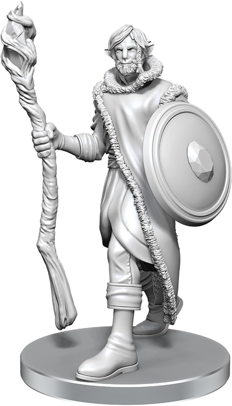WizKids Critical Role Unpainted Miniatures | Tabletop RPG Figures | Wave 26 (Mollymauk Tealeaf & Caduceus Clay