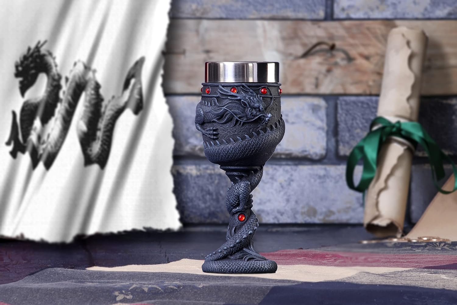 Nemesis Now Dragon Coil Goblet 20Cm
