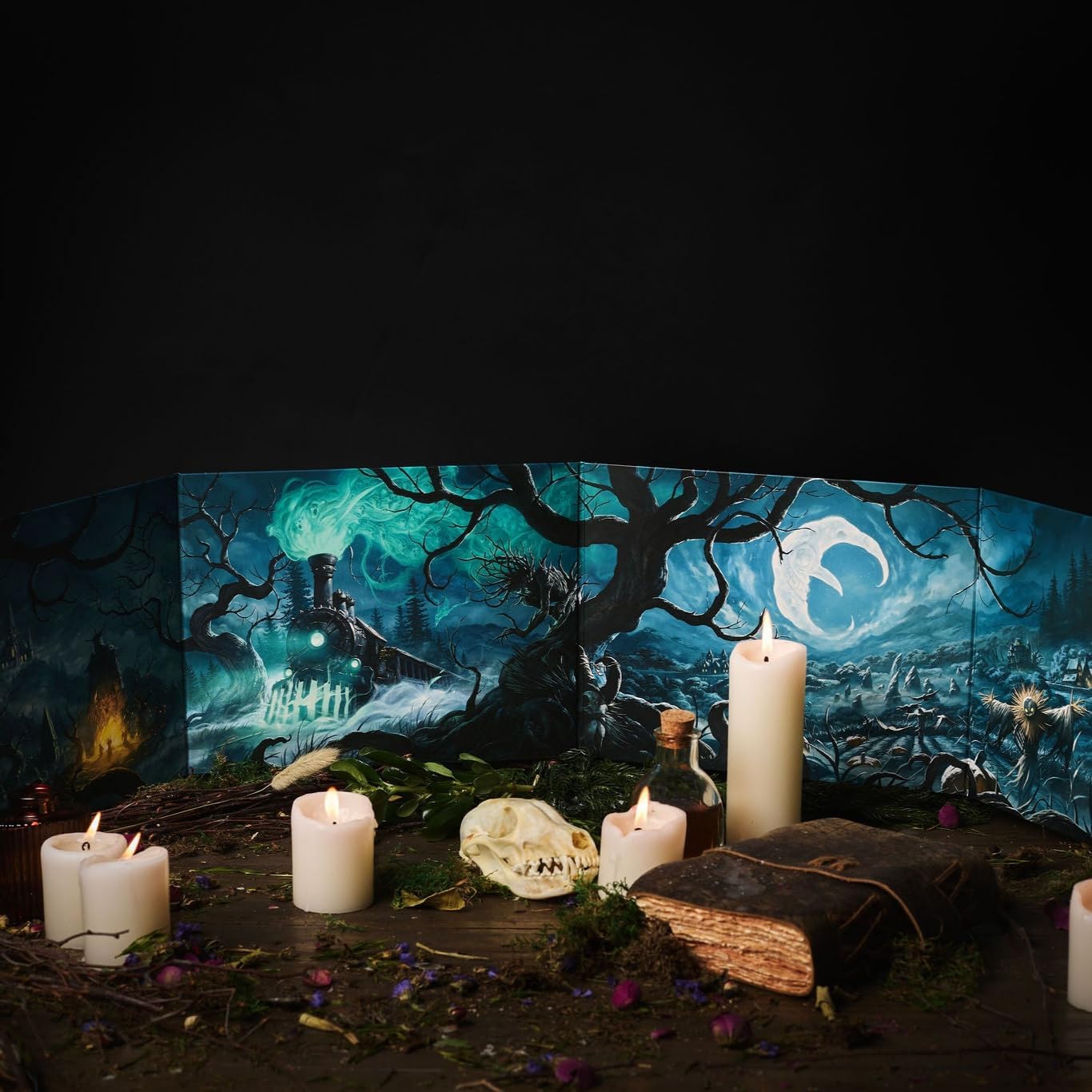 The Crooked Moon RPG: Wickermoor GM Screen