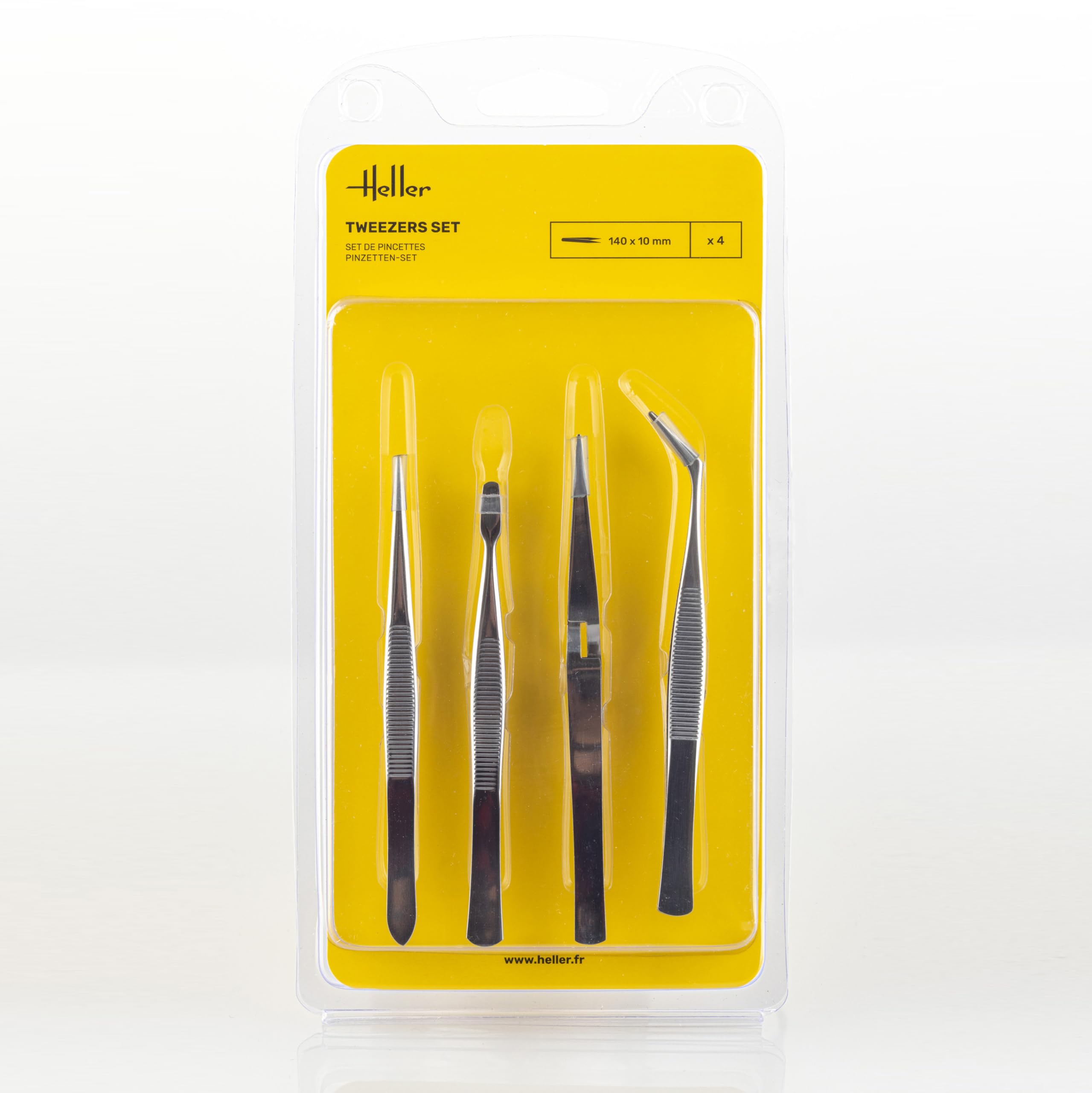 Heller 99023 pincet set (4 stuks