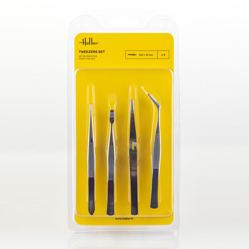 Heller 99023 pincet set (4 stuks