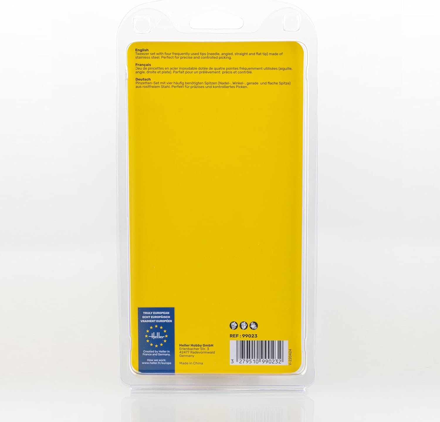 Heller 99023 pincet set (4 stuks