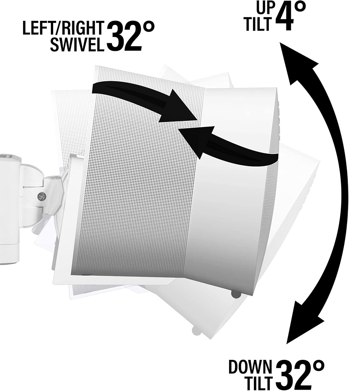 Sanus Tilt And Swivel Wall Mount For Sonos Era 300 – Pair