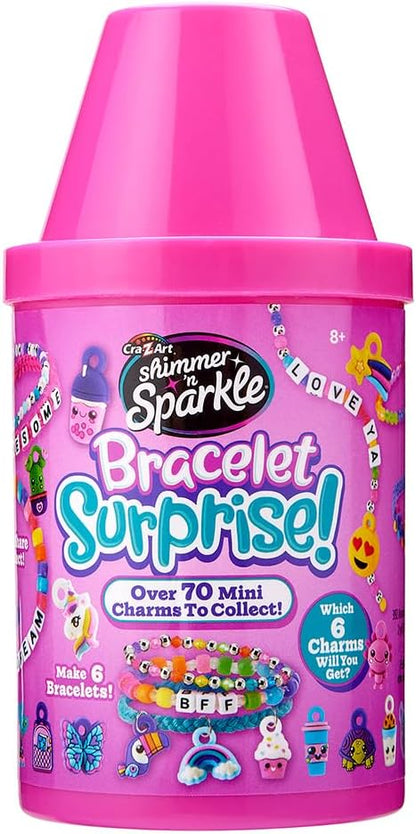 Cra-Z-Art Shimmer 'n Sparkle Surprise Bracelet Making, DIY Friendship Bead Bracelets, Styles & Colors May Vary