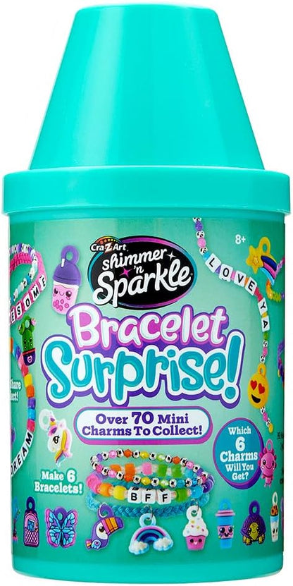 Cra-Z-Art Shimmer 'n Sparkle Surprise Bracelet Making, DIY Friendship Bead Bracelets, Styles & Colors May Vary