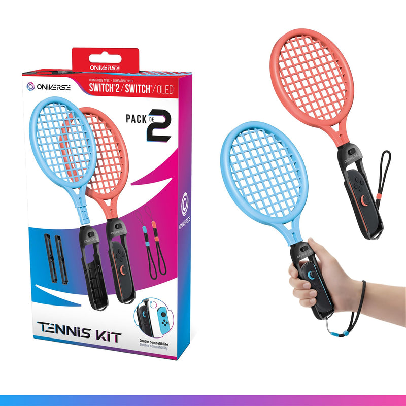 Oniverse - Nsw2 Tennis Kit Pack Of 2 Rackets - Orange/Blue