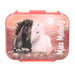 Depesche Miss Melody Blossom Pony 14132 Lunch Box in Light Pink with Horse Motif, Lunch Box with 3 Compartments and Hinged Lid