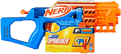 NERF N Series Topbreaker Launcher 4 Official N1 Darts Only Compatible with N1 Launcher Open to Reload Gift for Kids 8 Years