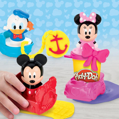 Play-Doh Disney Junior Stamp & Go Megapack with Mickey, Minnie & Donald, Arts & Crafts Preschool Toys for Children Aged 2+