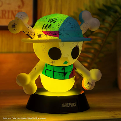Paladone One Piece Jolly Roger Icon Light – 11cm Skull‑and‑Hat Character Lamp – Netflix Bedroom or Desk Light
