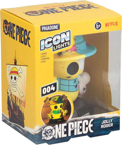 Paladone One Piece Jolly Roger Icon Light – 11cm Skull‑and‑Hat Character Lamp – Netflix Bedroom or Desk Light