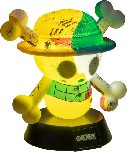 Paladone One Piece Jolly Roger Icon Light – 11cm Skull‑and‑Hat Character Lamp – Netflix Bedroom or Desk Light