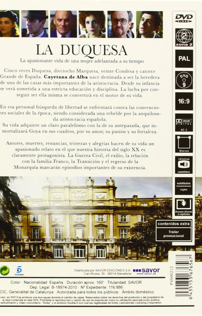 La Duquesa (la Miniserie) (2010) Adriana Ozores; Carmen Sanchez;