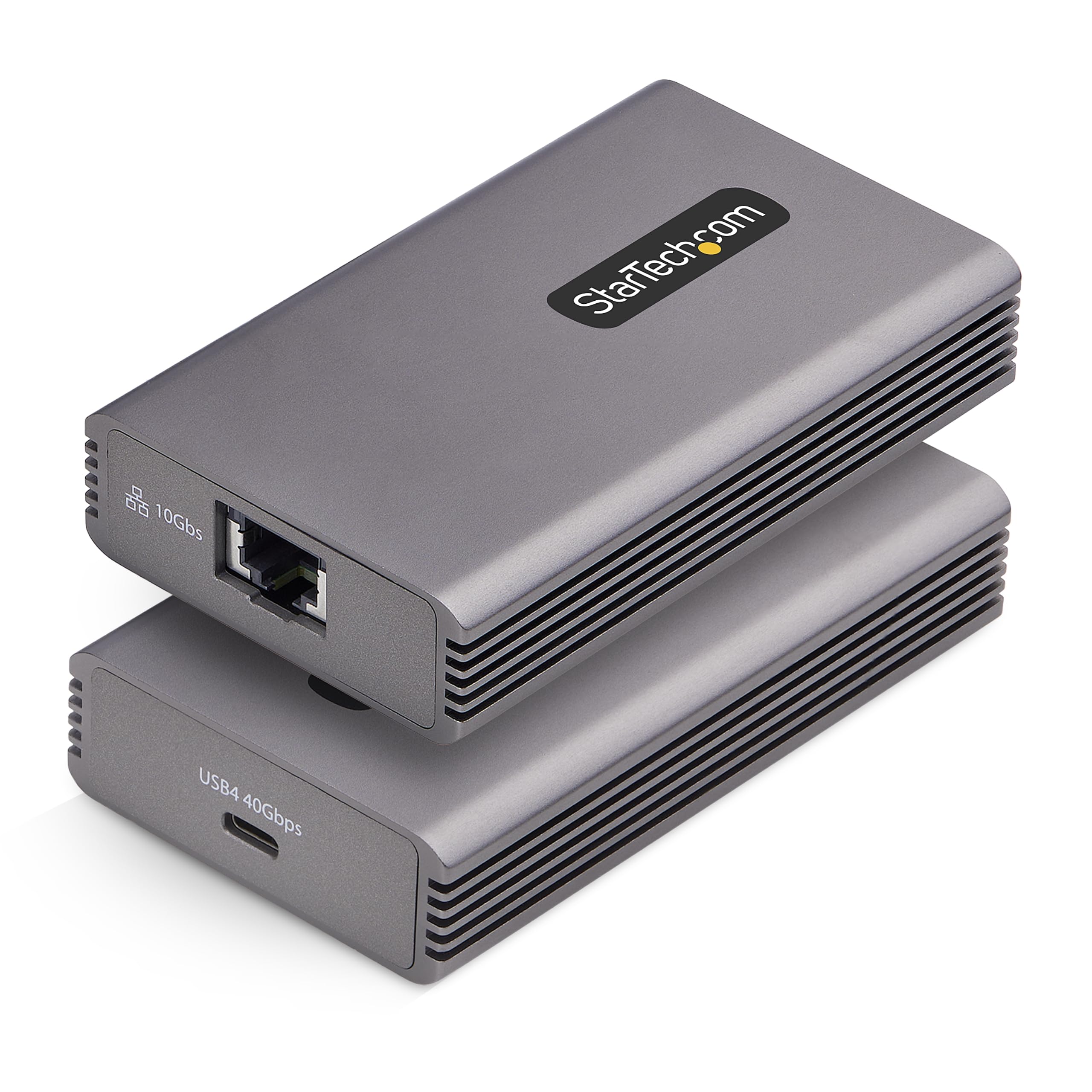 StarTech Adattatore USB4 a Ethernet 10GbE, Scheda di Rete Esterna Compatibile Thunderbolt 3/4 / 5, NIC 10/5/2.5/1 Gbps /100Mbps, Windows/Mac, TAA