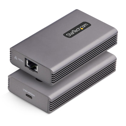 StarTech Adattatore USB4 a Ethernet 10GbE, Scheda di Rete Esterna Compatibile Thunderbolt 3/4 / 5, NIC 10/5/2.5/1 Gbps /100Mbps, Windows/Mac, TAA