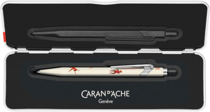 CARAN D'ACHE 849 Nina Cosford Ballpoint Pen Light Cream Aluminium Hexagonal Special Edition Swiss Made