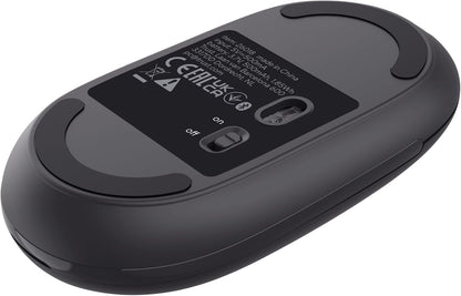 Trust Seron Mouse Wireless con Rotellina Ultra Rapida e Scorrimento Orizzontale, Bluetooth + 2.4GHz, 85% Plastica Riciclata, Pulsanti Silenziosi, Mouse Bluetooth Multi-Dispositivo per PC Mac, Nero